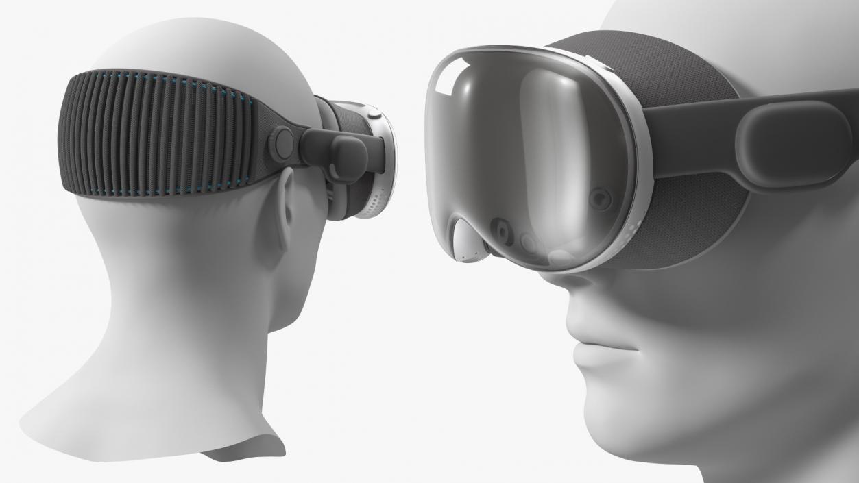 3D model Shared Reality Headset on Mannequin Head