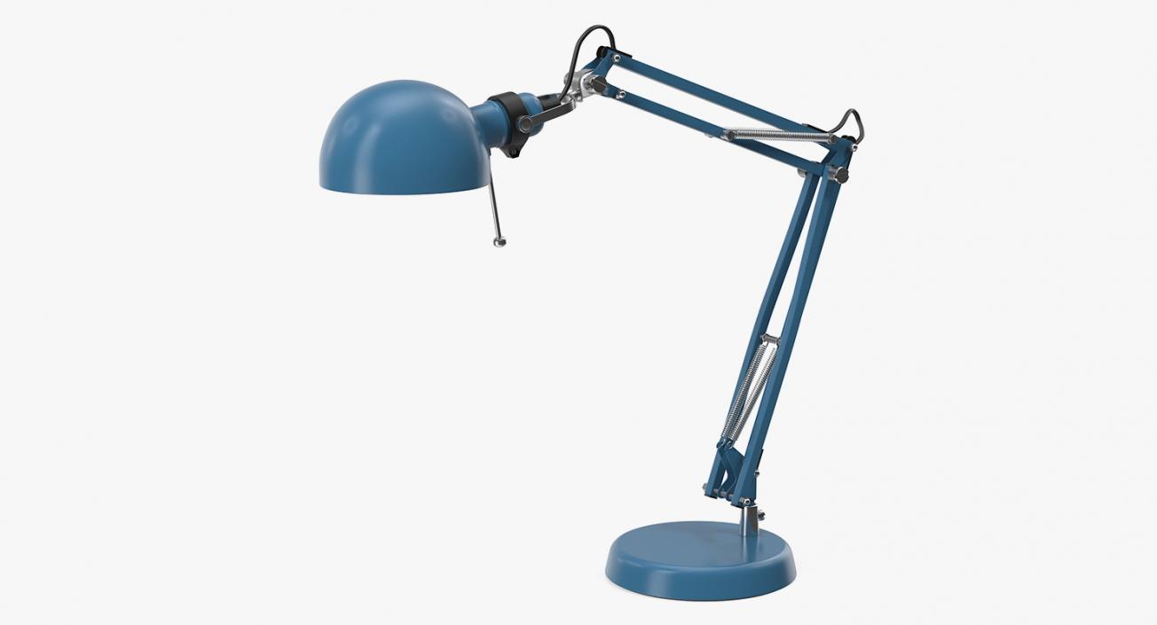 Desk Lamp Blue 3D model
