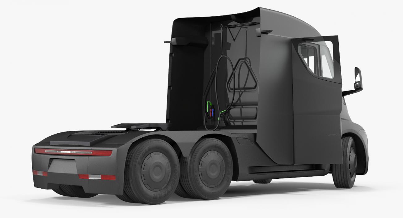 3D model Electric Semi Truck Tesla