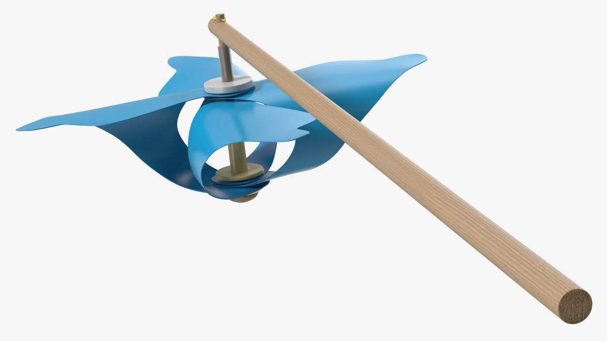 3D Pinwheel Blue model