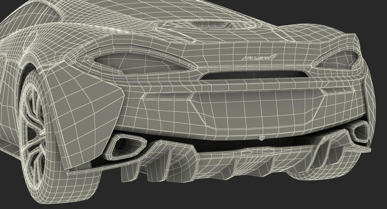 3D model McLaren 570GT 2017 Rigged