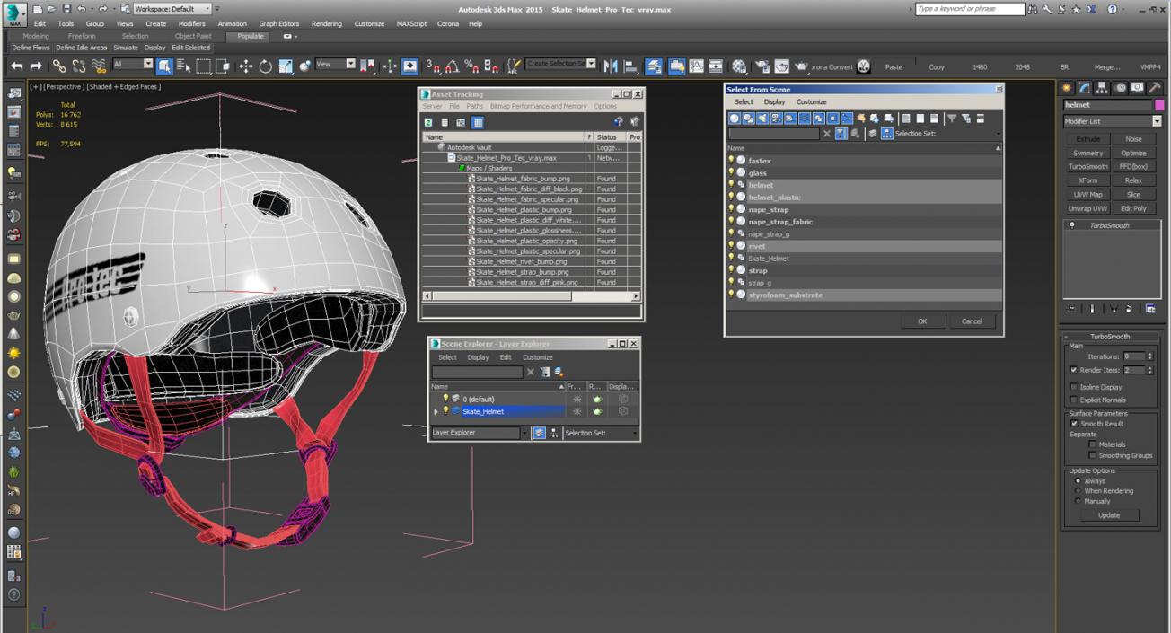 3D model Skate Helmet Pro Tec