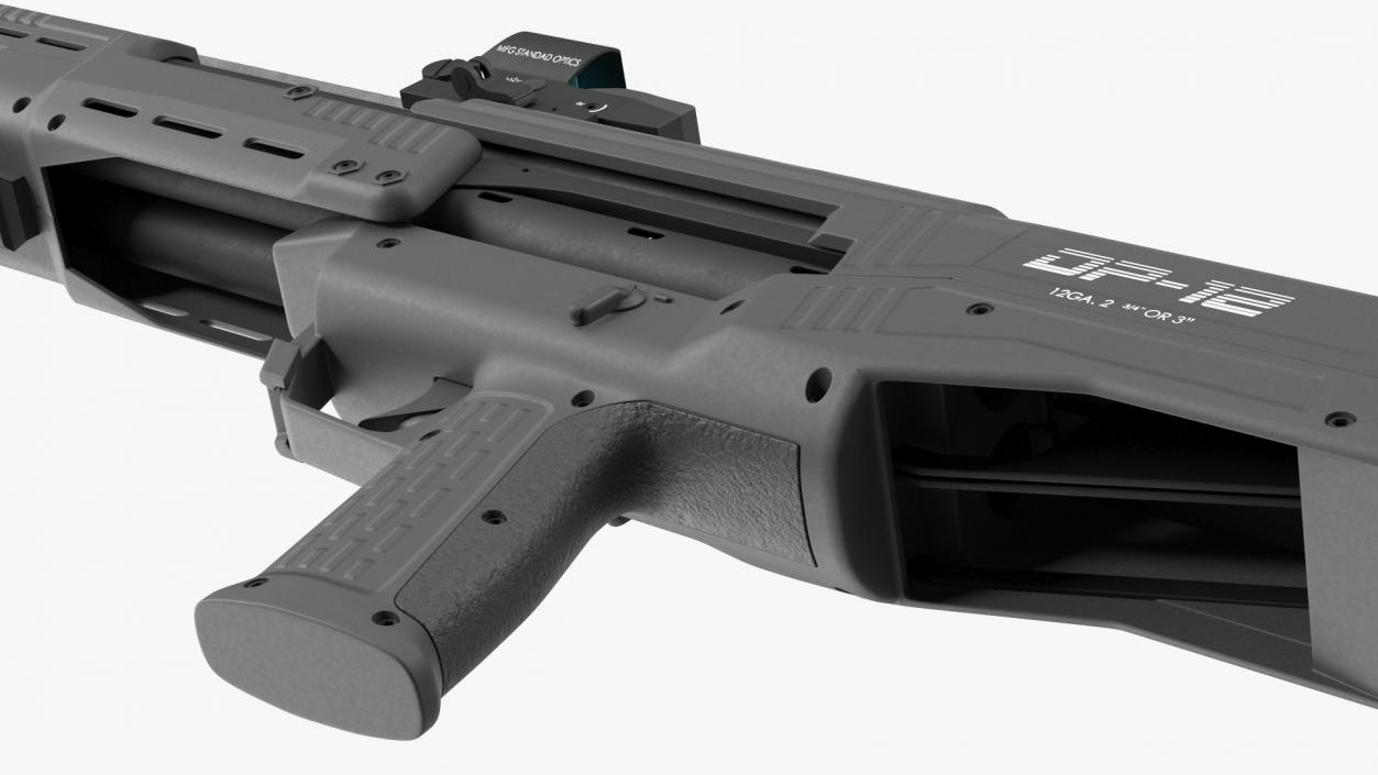 Black Gauge Pump MFG 12 Rigged for Cinema 4D 3D model