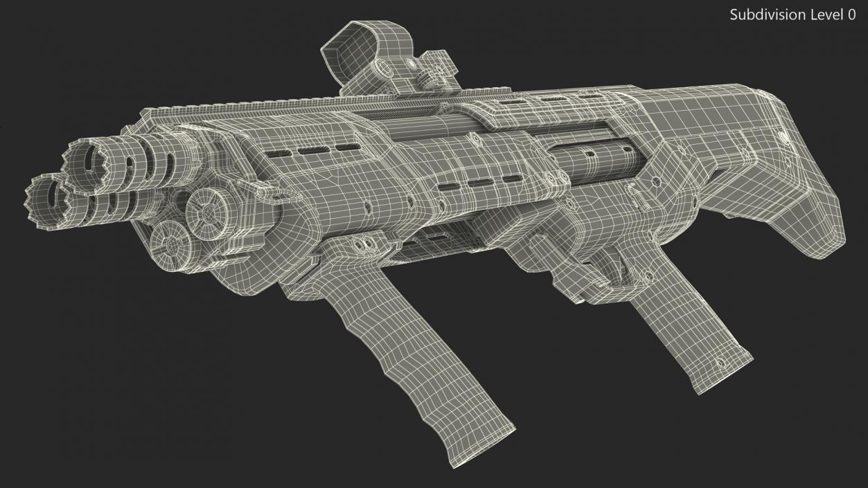 Black Gauge Pump MFG 12 Rigged for Maya 3D model