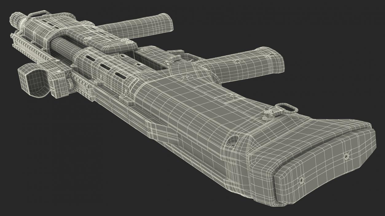 Black Gauge Pump MFG 12 Rigged for Maya 3D model