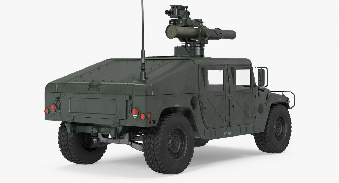 HMMWV TOW Missile Carrier M966 Rigged 3D