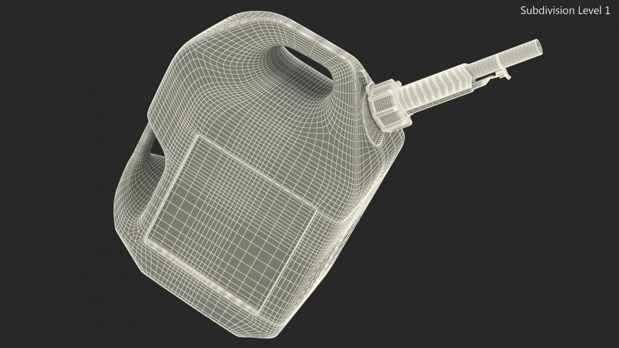 Plastic Gas Can 5 Gallon 3D model