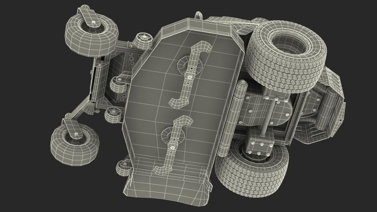 3D Zero Turn Mower Simplicity Rigged model