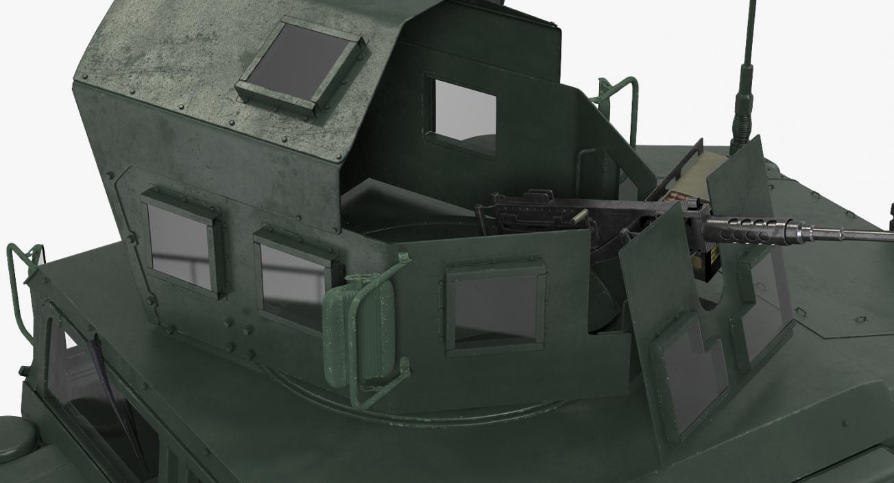 Humvee M1151 Enhanced Armament Carrier Simple Interior 3D model