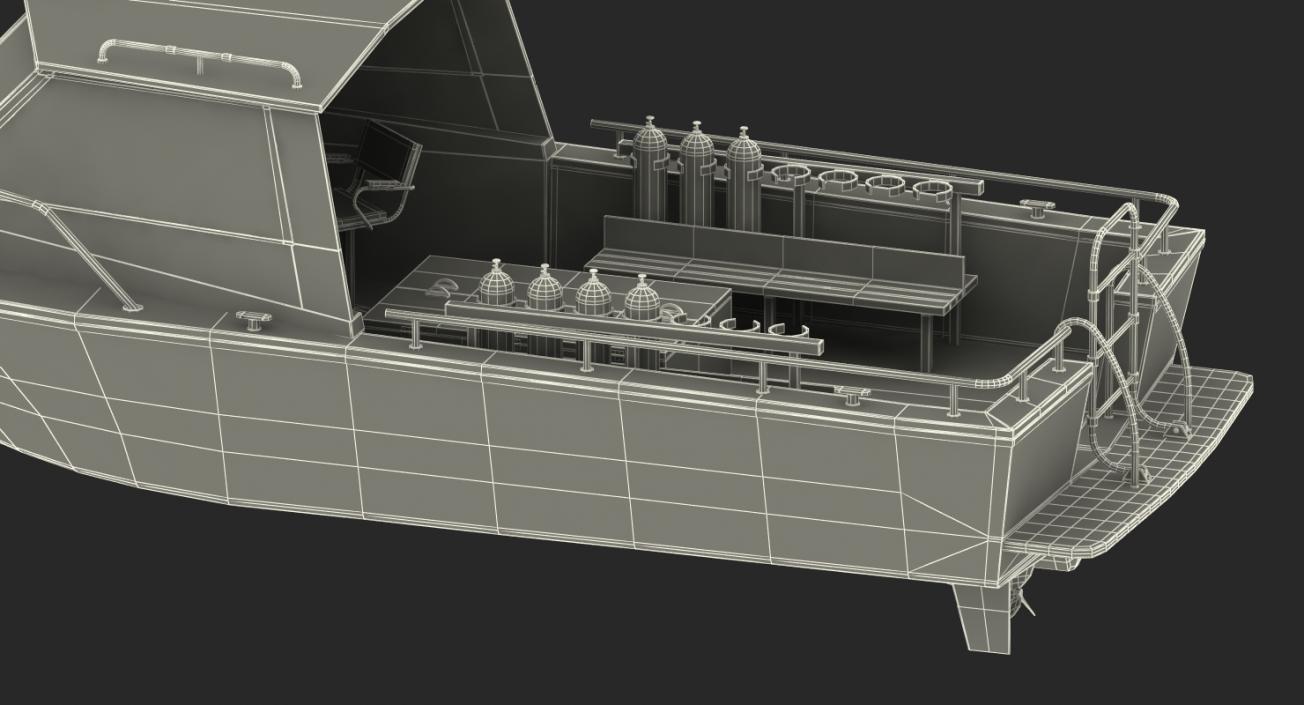 Dive Boat 3D model