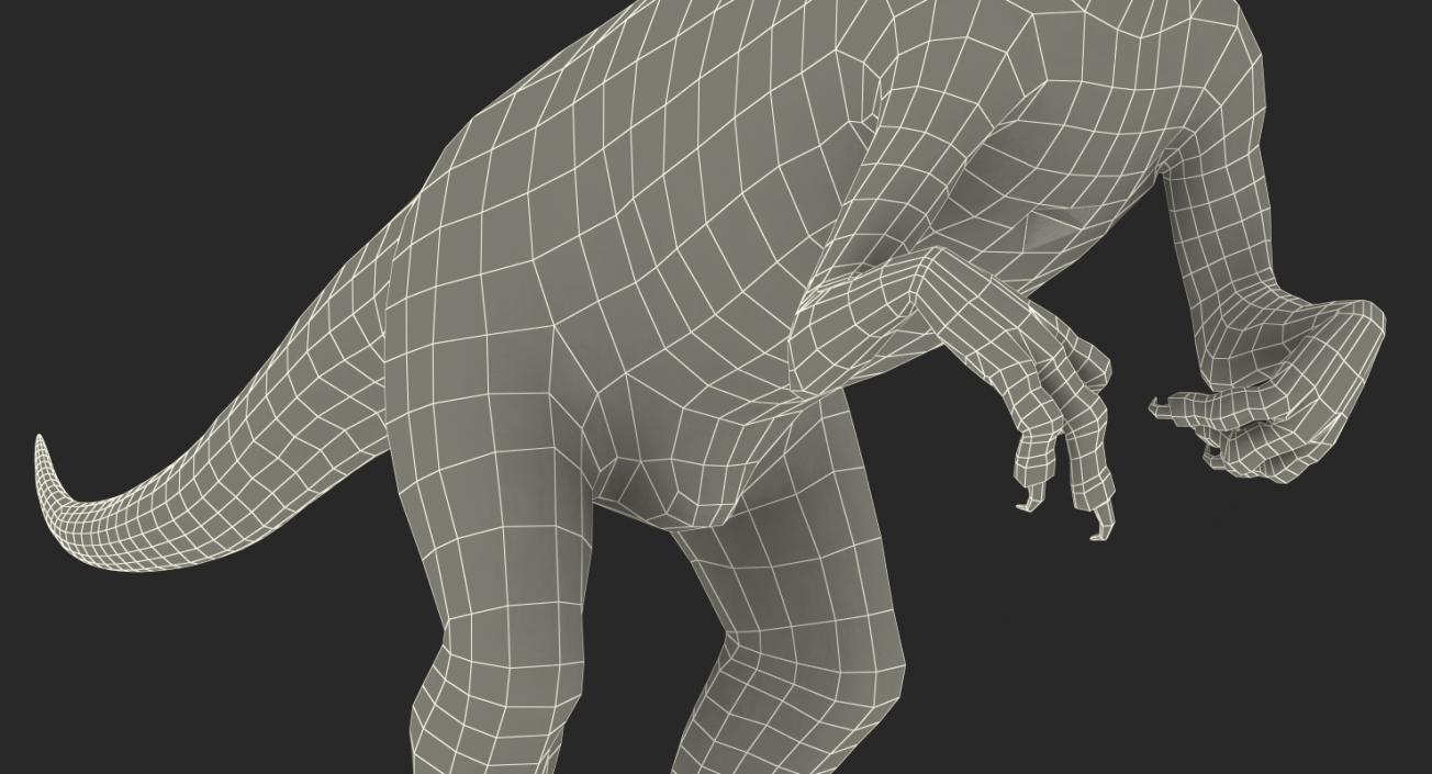 Compsognathus Dinosaur Run Pose 3D, Incl. big & compsognathus