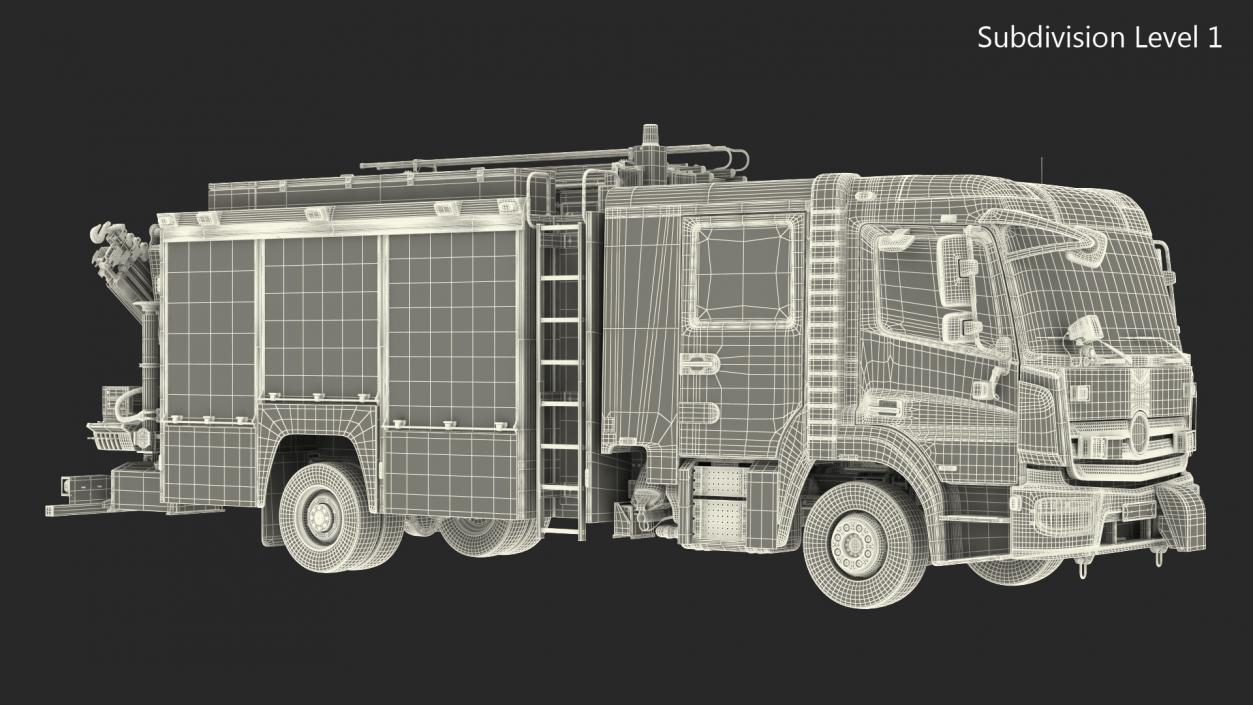 Modern Fire Truck 3D