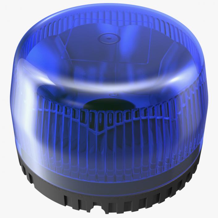 3D model Blue Emergency Flashing Beacon
