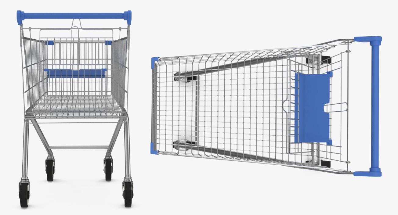 3D Supermarket Cart