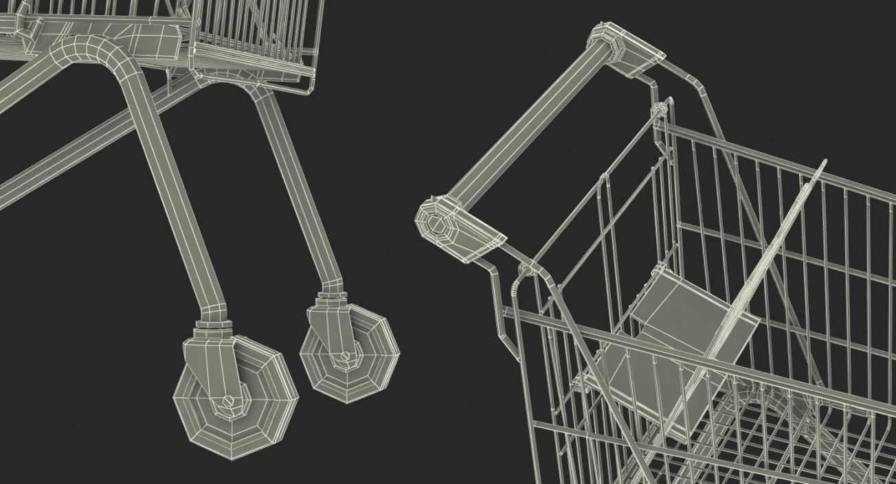 3D Supermarket Cart