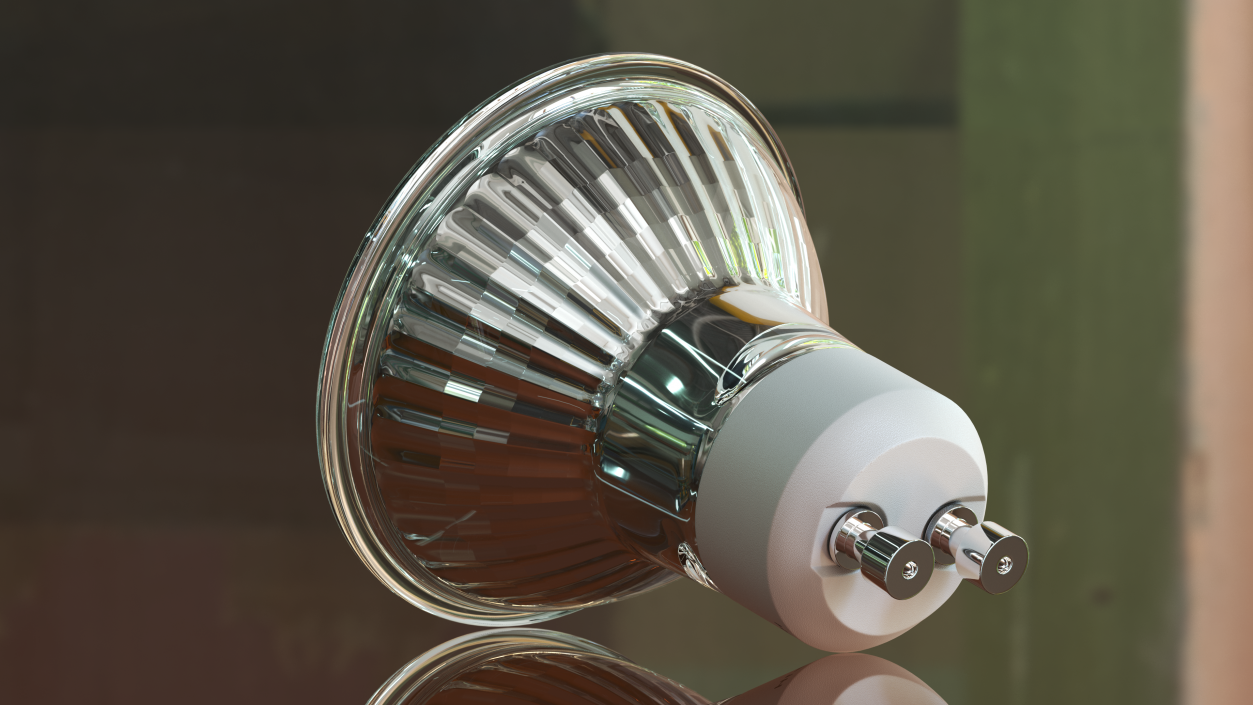 GU10 MR16 50W Halogen Light Bulb 3D