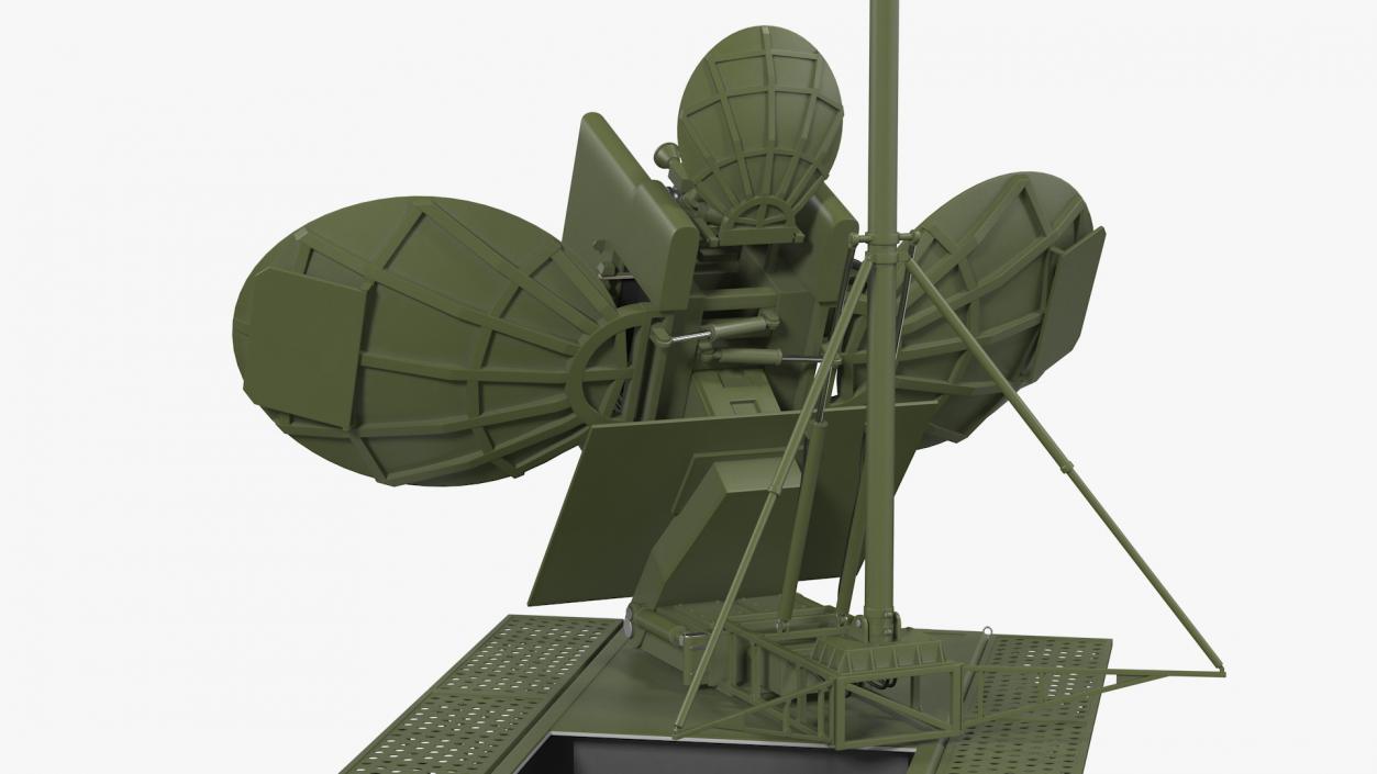 Krasukha 4 Broadband Multifunctional Jamming Station Rigged 3D model