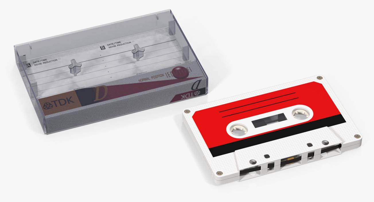 Vintage Audio Tape in the Box 3D model