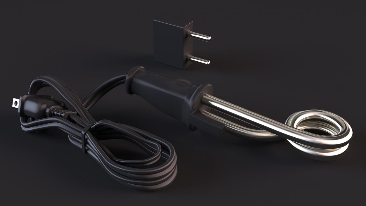 3D Black Immersion Water Heater model