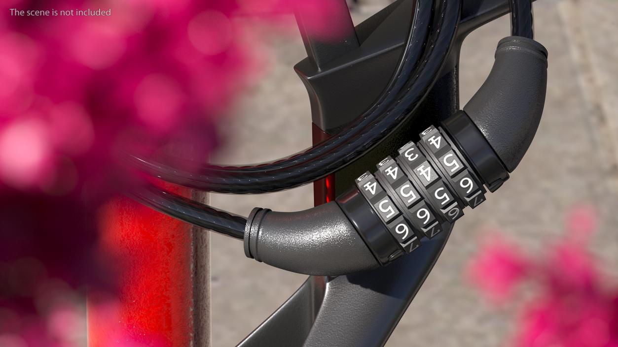 Master Lock Combination Cable Lock 3D model