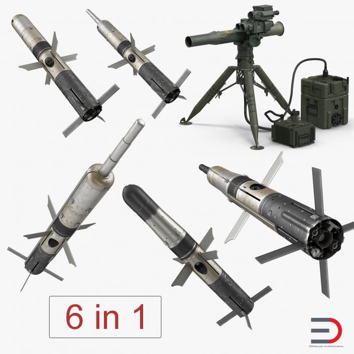 3D BGM-71 TOW Missile System Collection