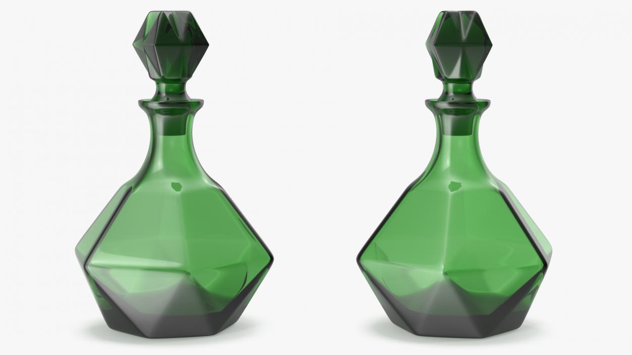 3D model Green Glass Decanter