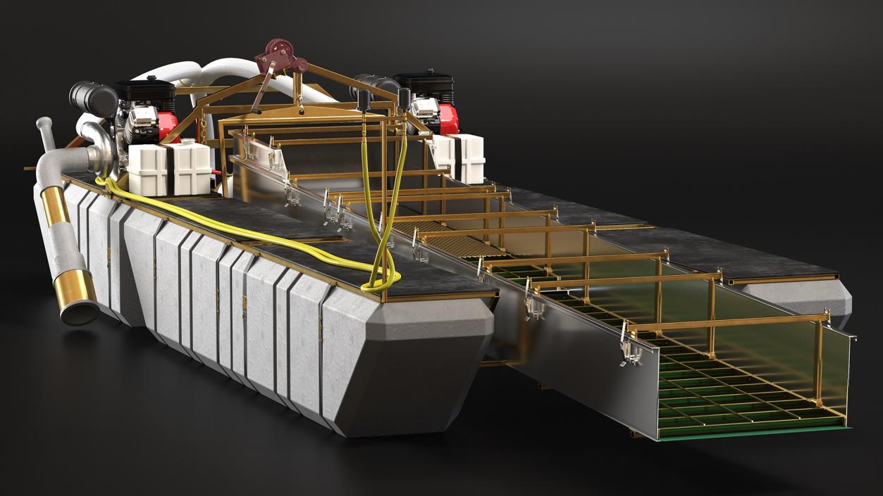 Equipment For Large-Scale Gold and Diamond Mining 3D model