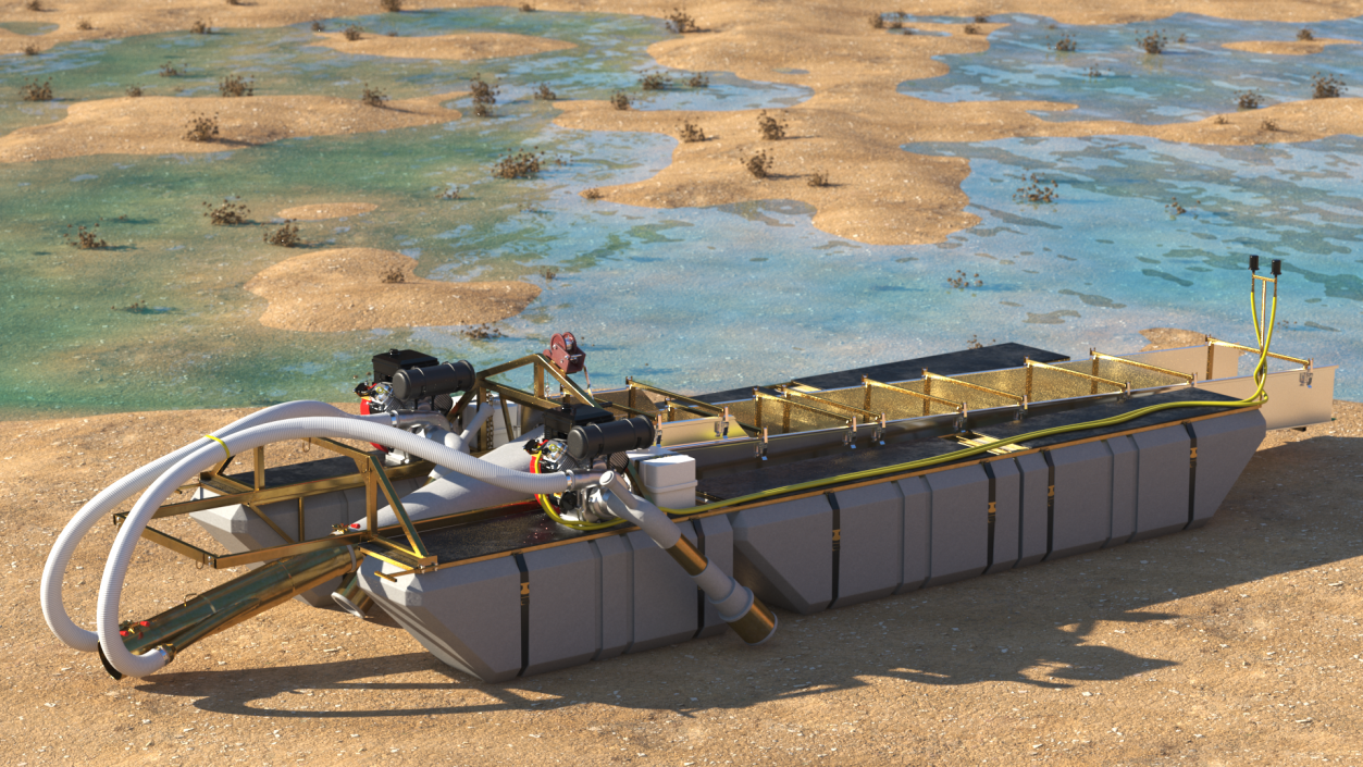 Equipment For Large-Scale Gold and Diamond Mining 3D model