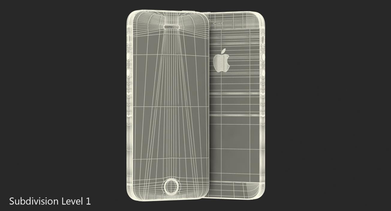 3D iPhone SE Silver