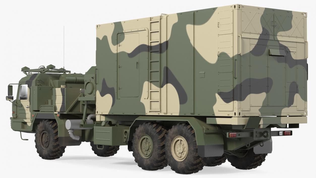 3D Command and Control Vehicle 50K6 Vityaz Camo Rigged