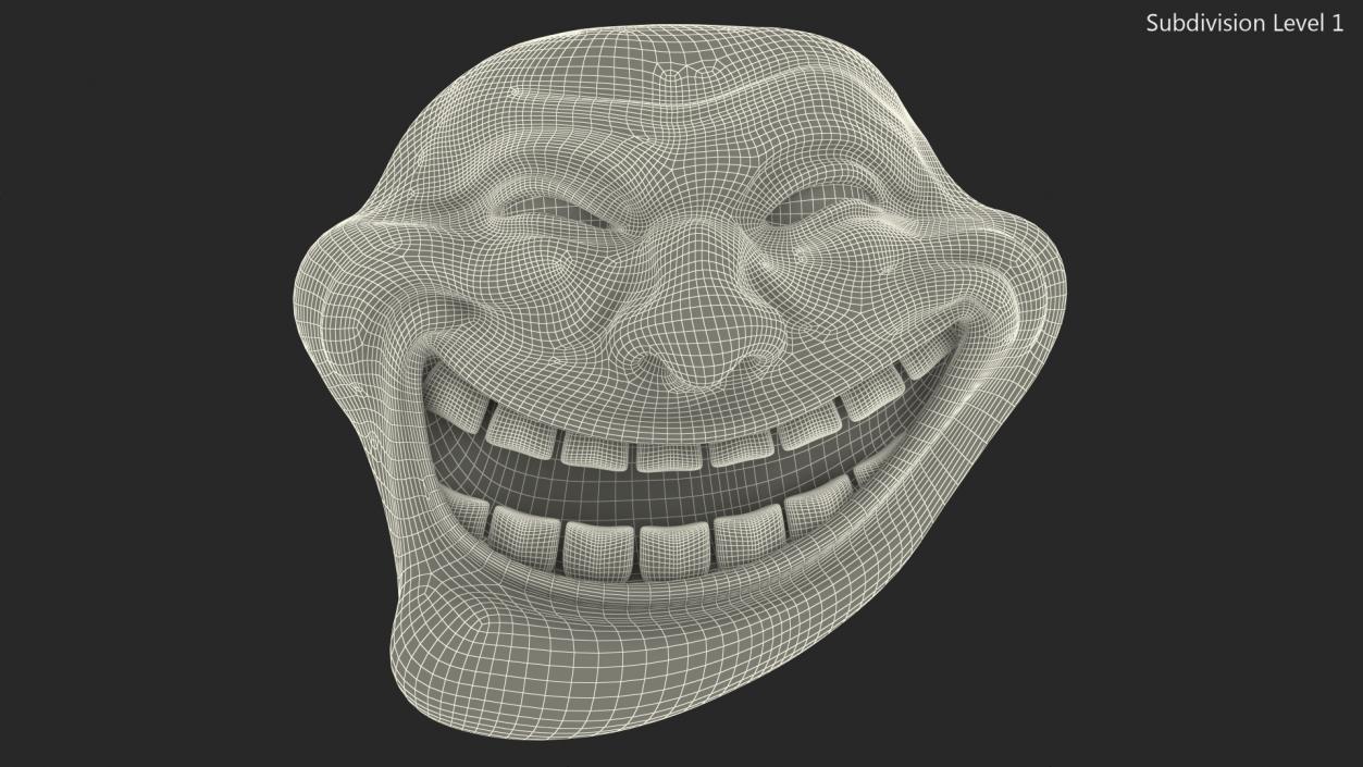 Troll-face-3d-model 3D models - Sketchfab