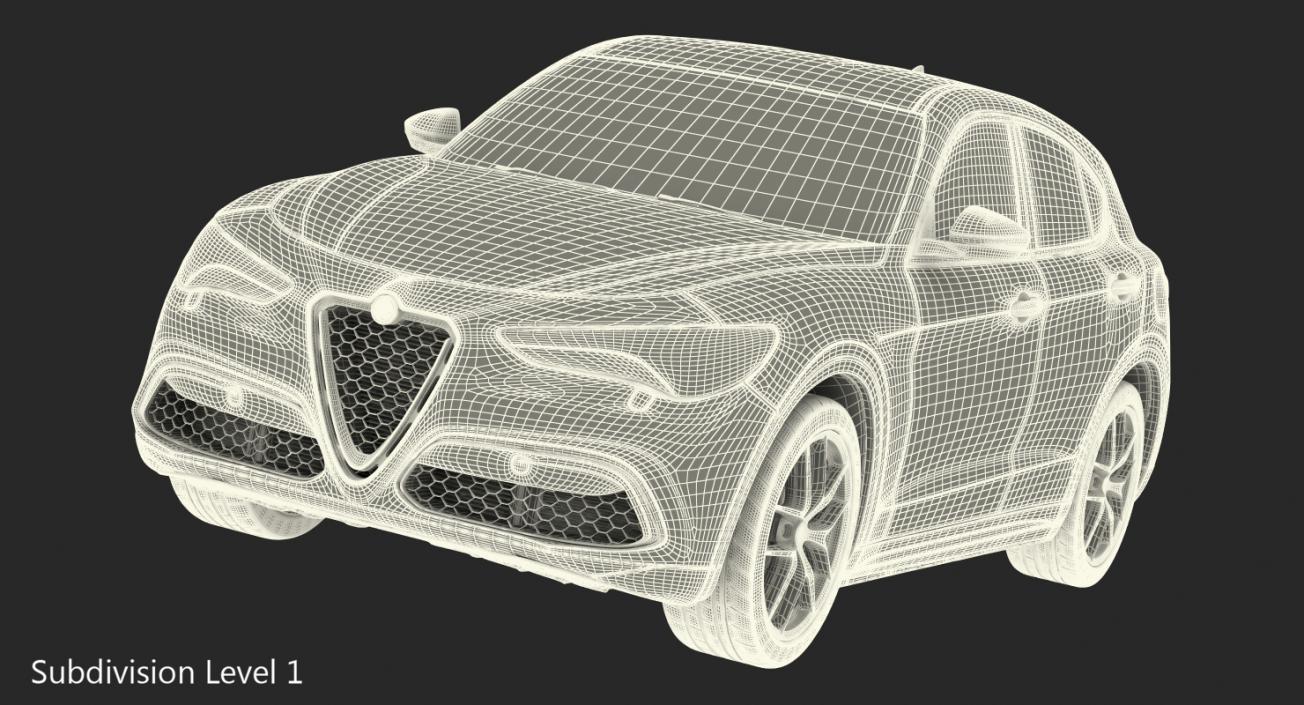 3D Alfa Romeo Stelvio 2017 model