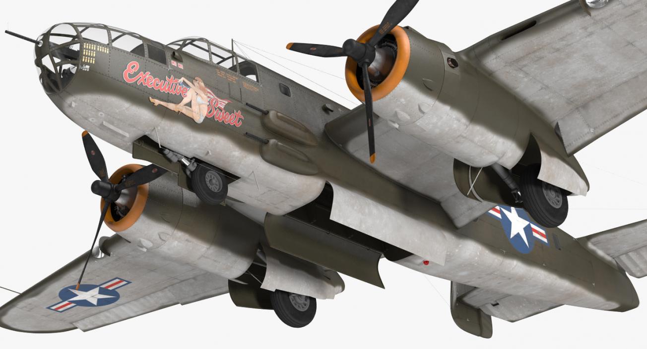 3D model B-25 Mitchell US Medium Bomber