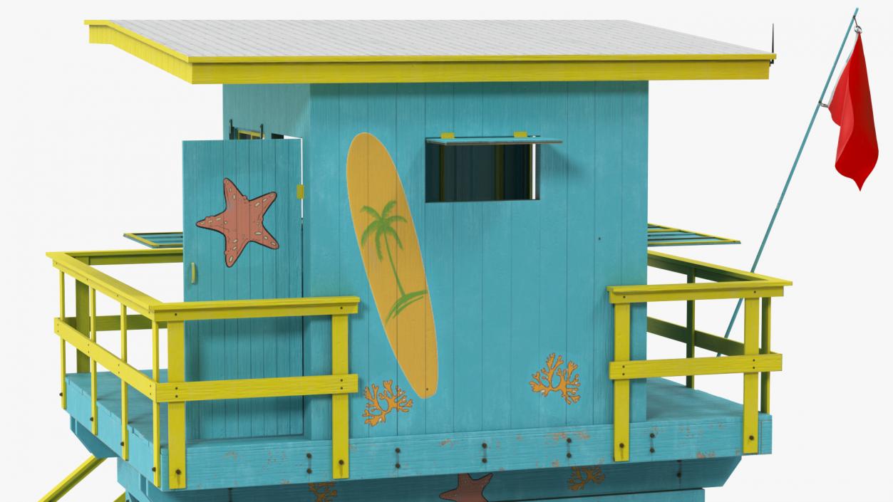 3D Beach Lifeguard House