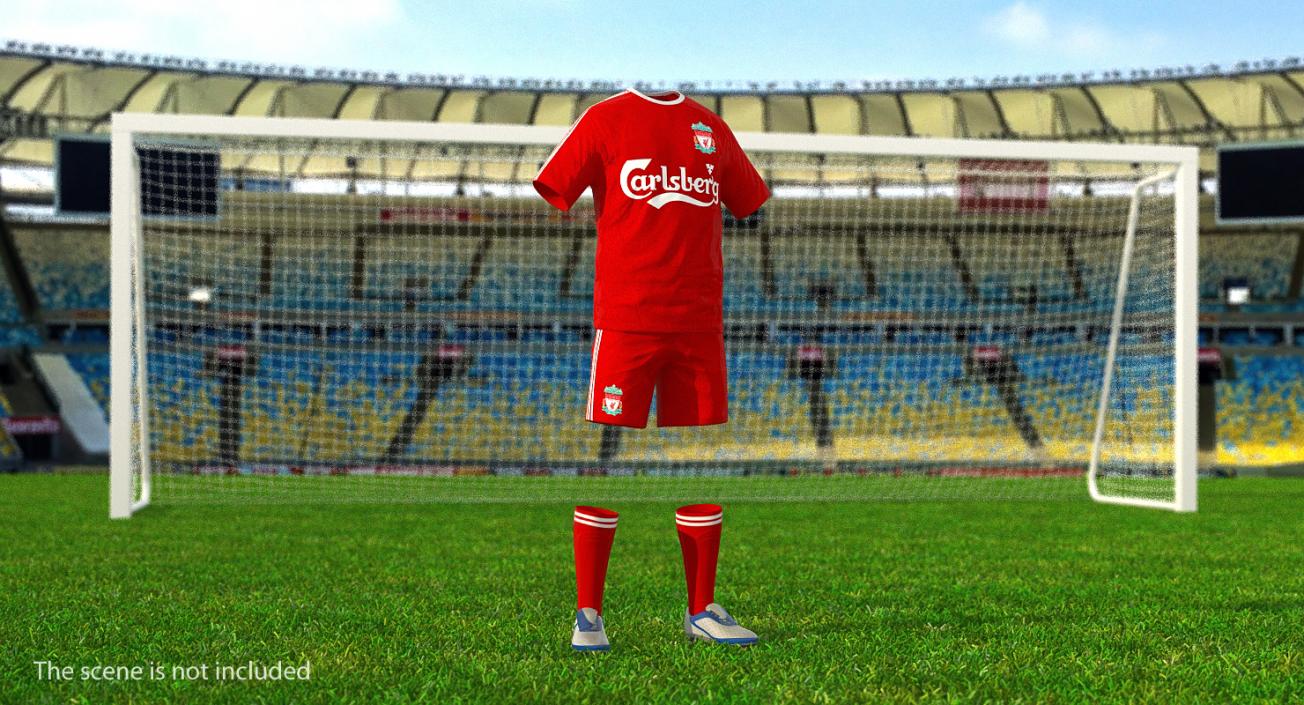 Soccer Uniform Liverpool 3D model