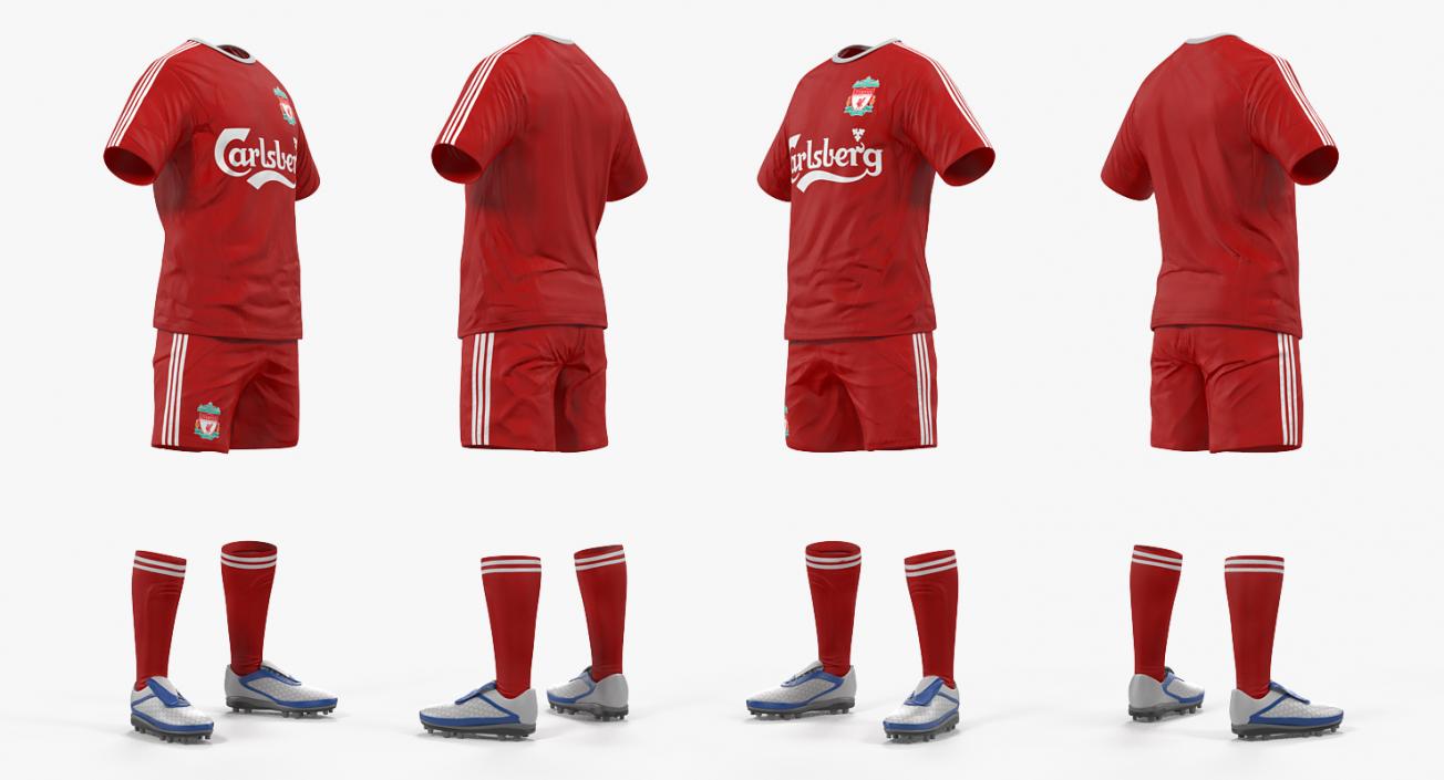 Soccer Uniform Liverpool 3D model