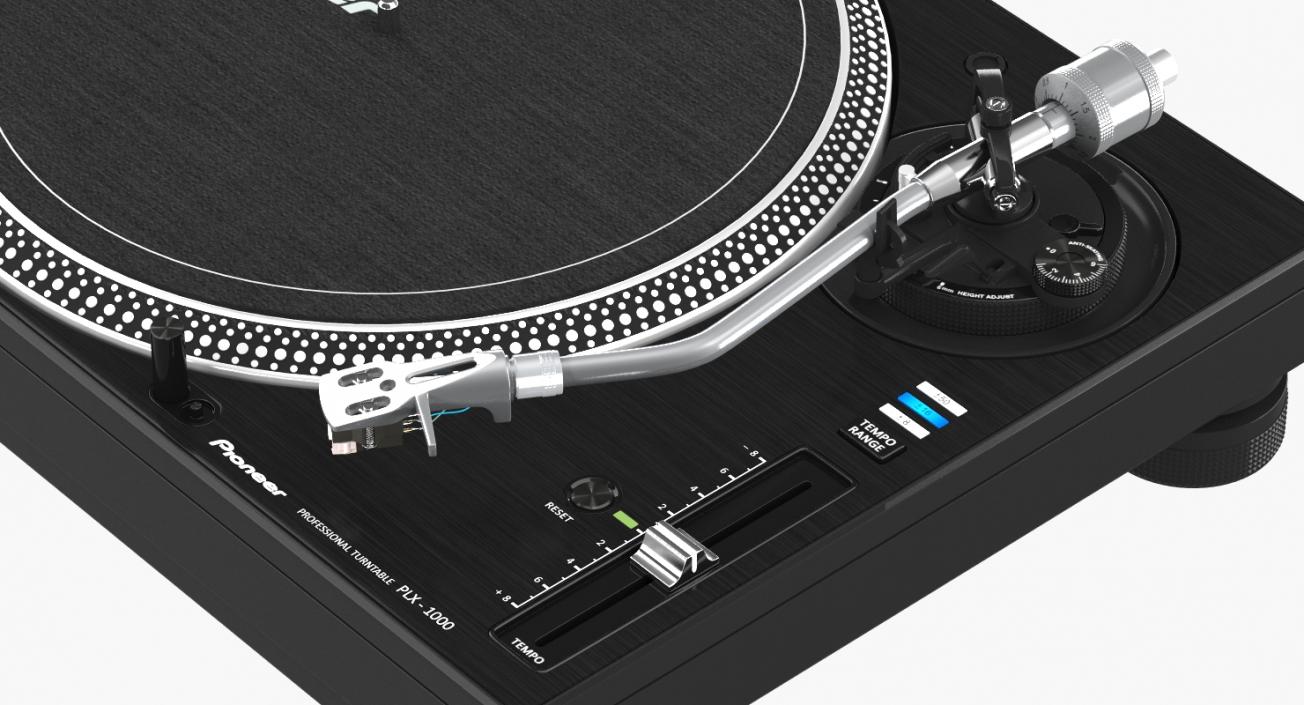 DJ Turntable Pioneer PLX 1000 3D model