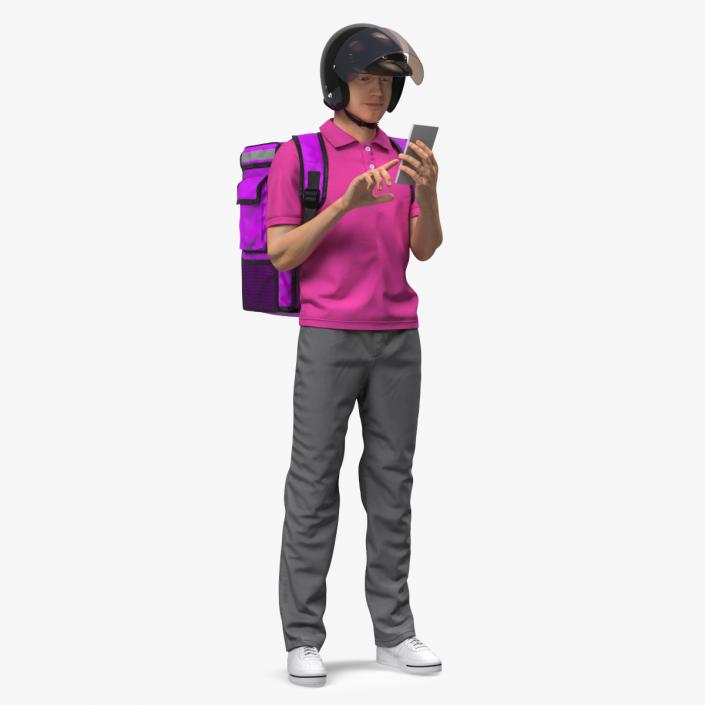3D Delivery Man Standing Pose