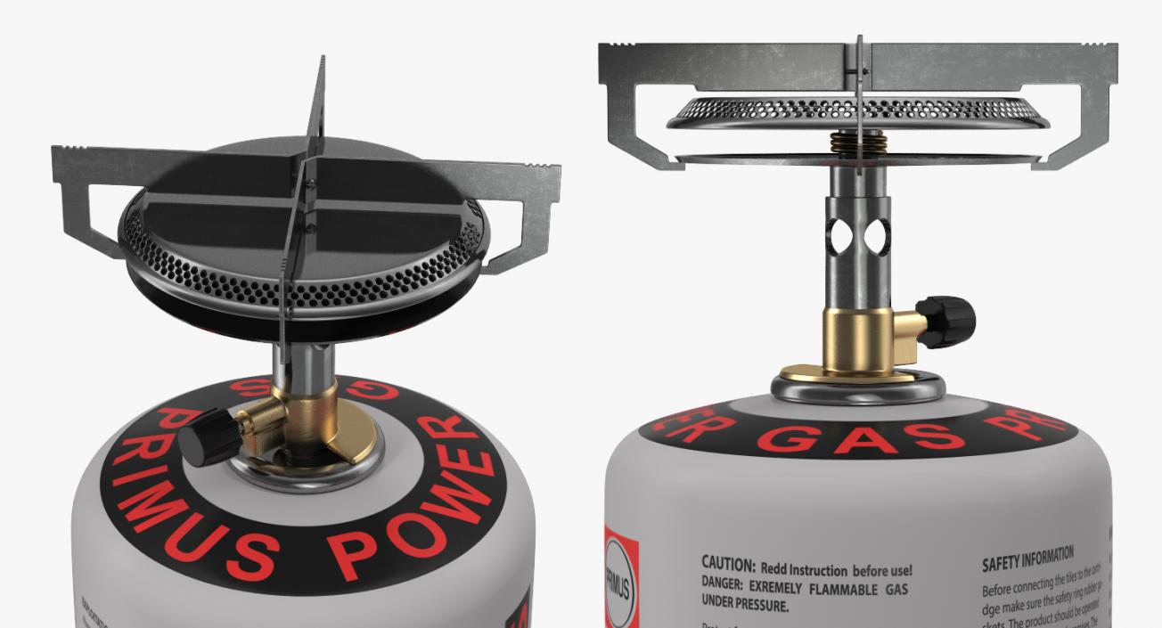3D Camping Gas Cooker model