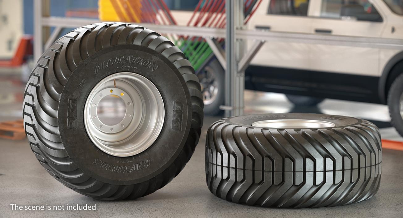 3D model BKT Flotation V Line Tire