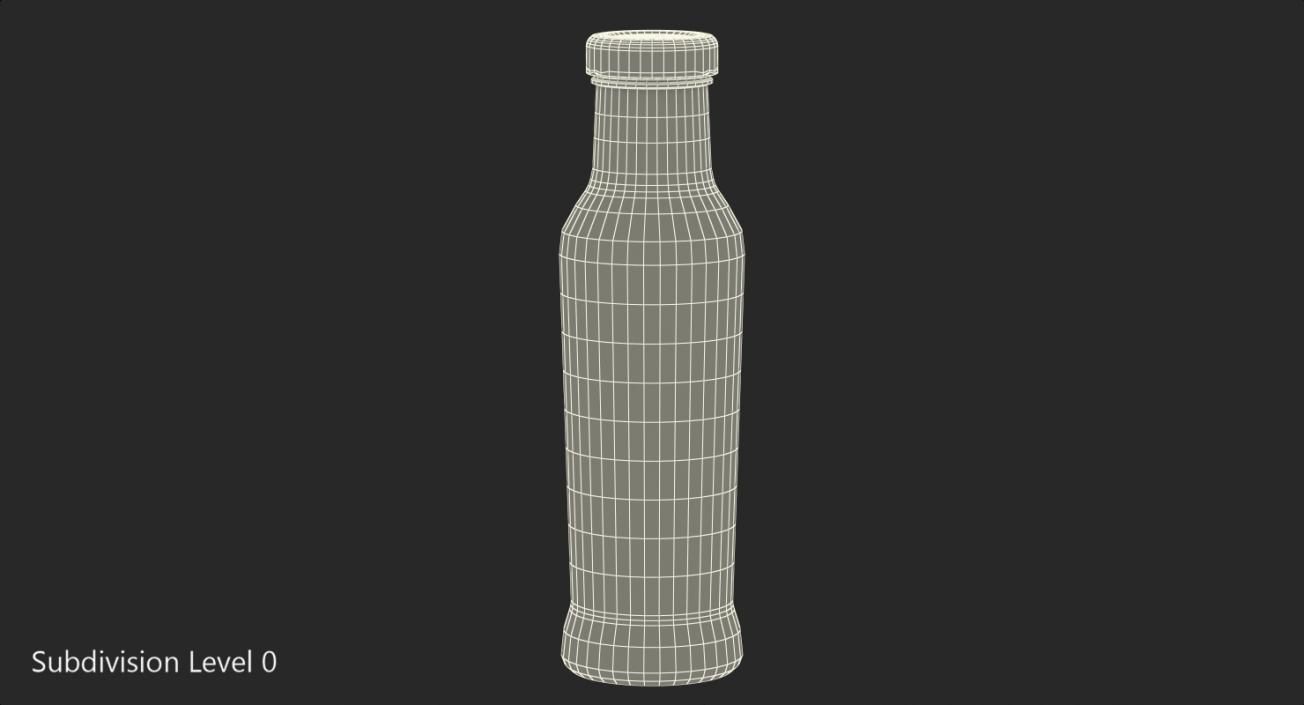 3D Glass Bottle Empty model