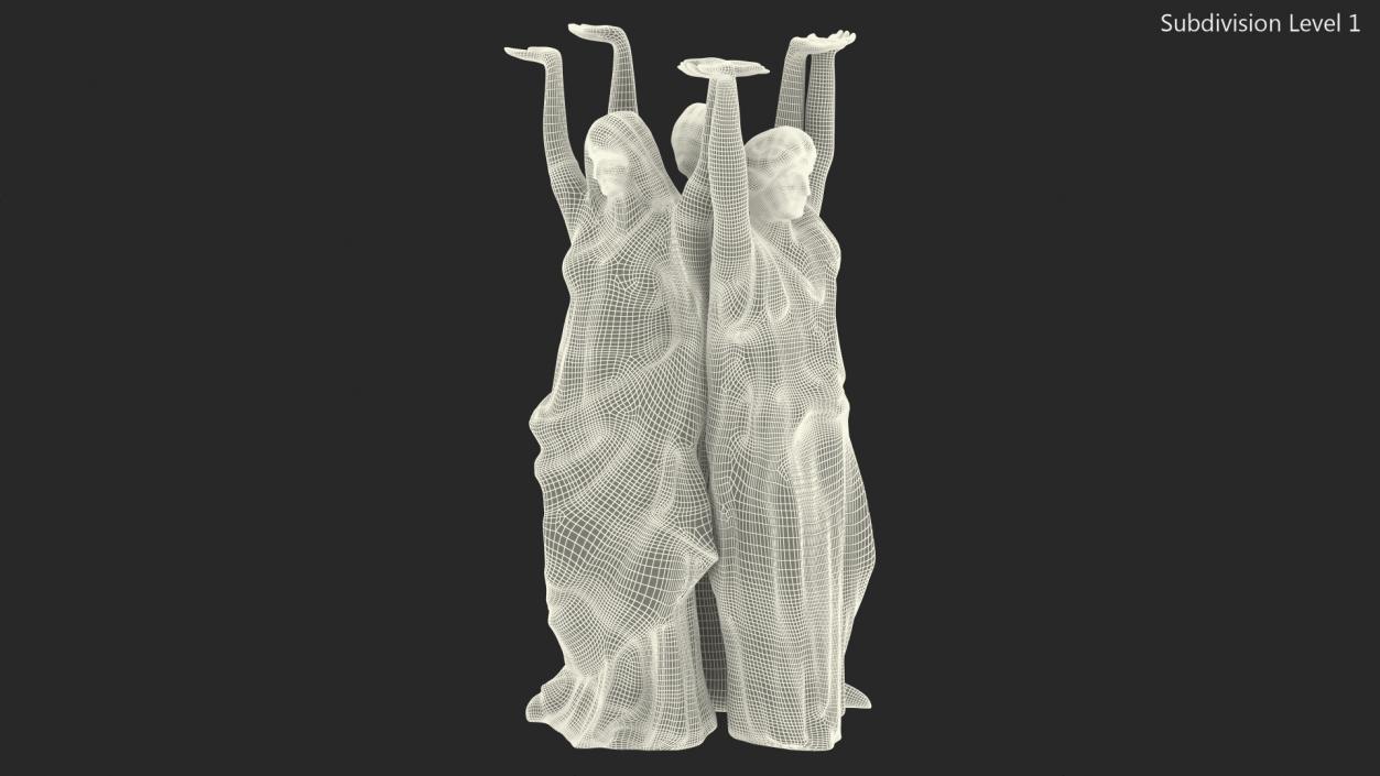 3D Nymphs Sculpture