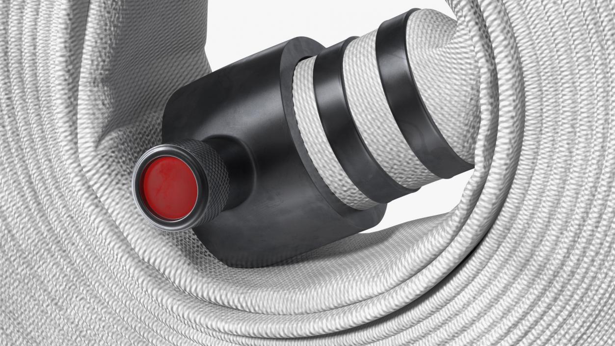 3D model Rolled Up Fire Hose White