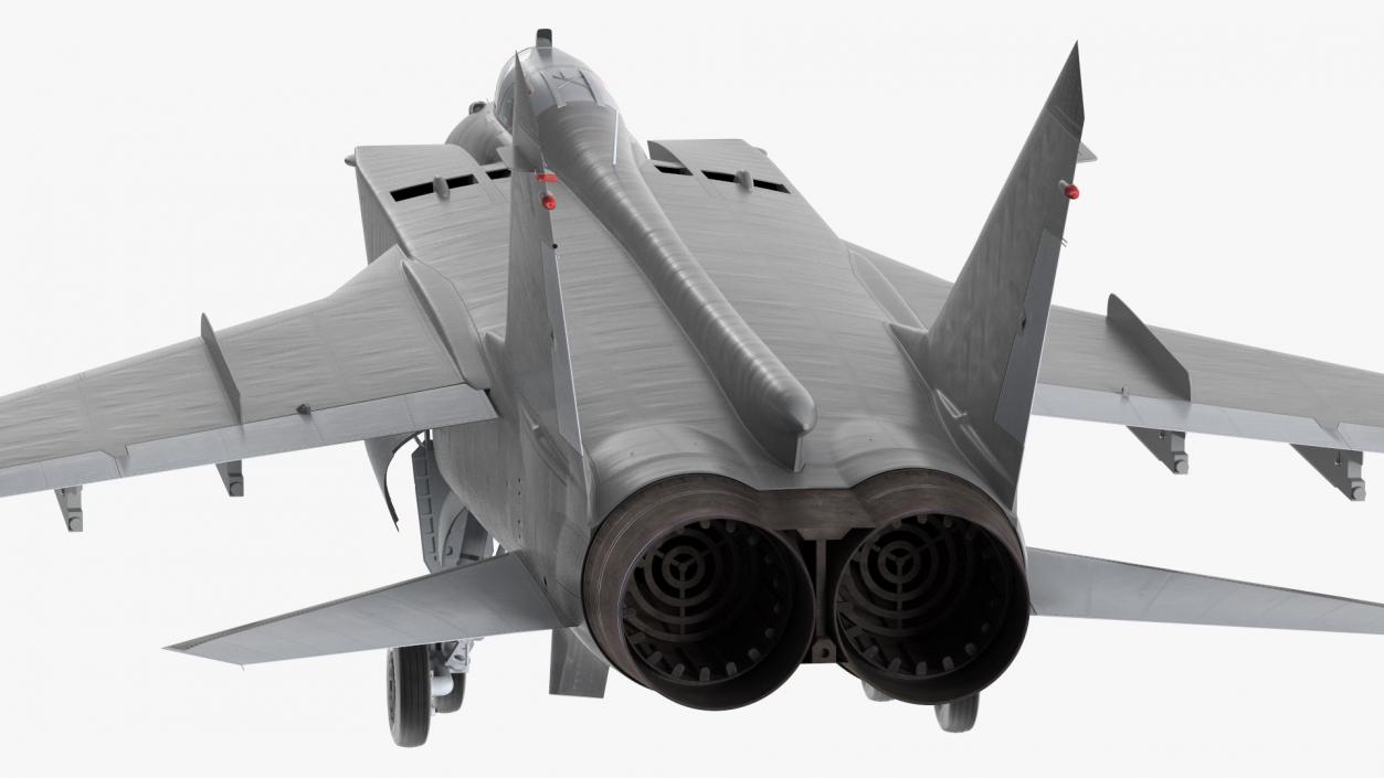 3D Supersonic Interceptor Aircraft Rigged model