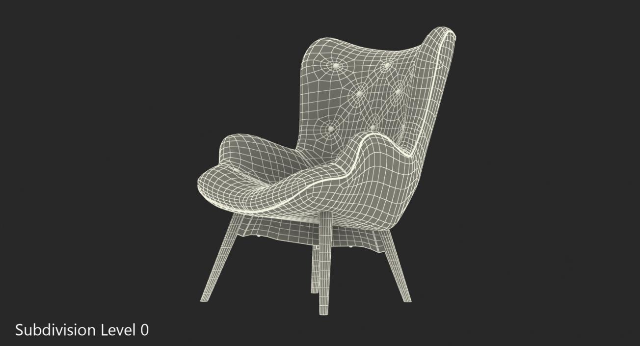 3D model Grant Featherston Lounge Chair Patchwork