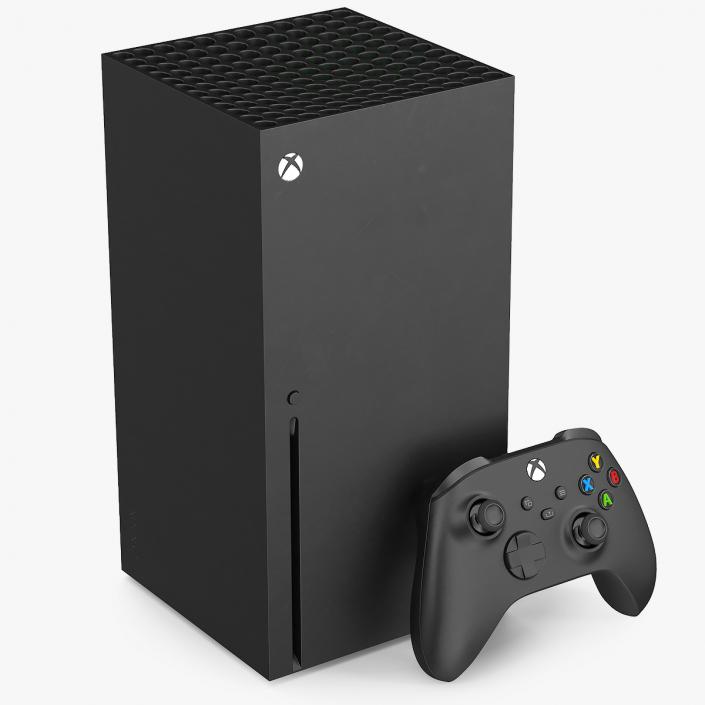 Xbox Series X Gaming Console Set 3D