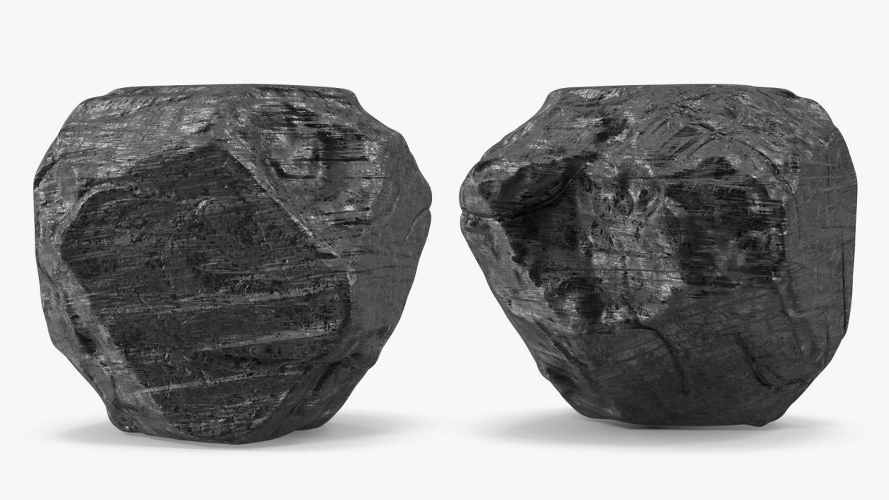 3D model Black Coal Rock
