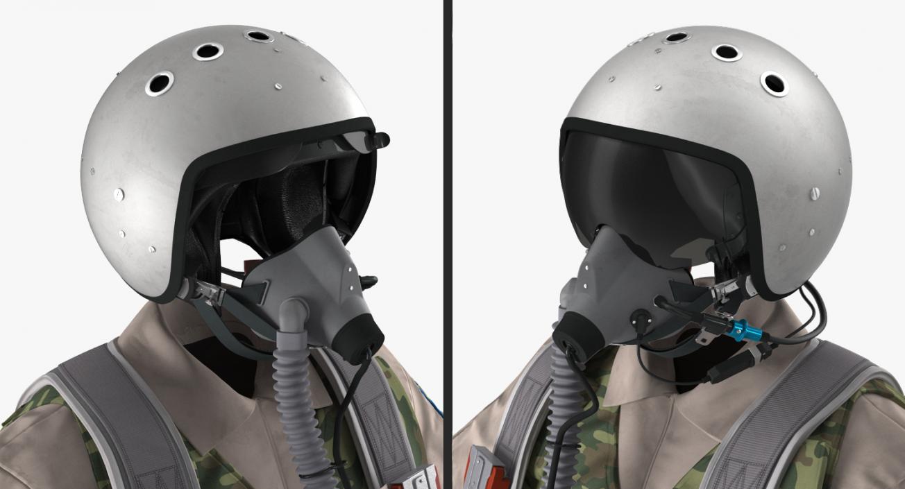 3D Russian Jet Fighter Pilot Uniform model