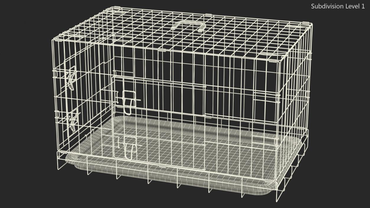 3D model Pet Kennel Cage