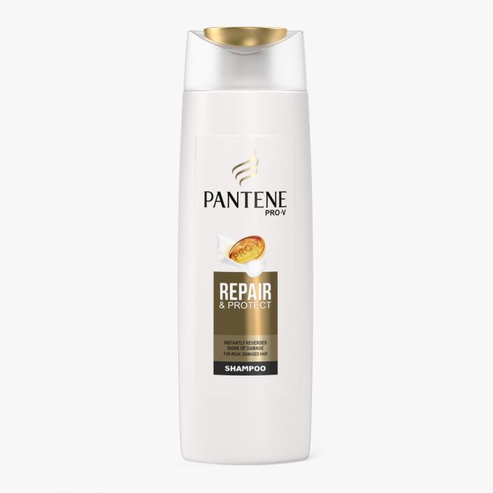 3D Pantene Pro V Shampoo Bottle model